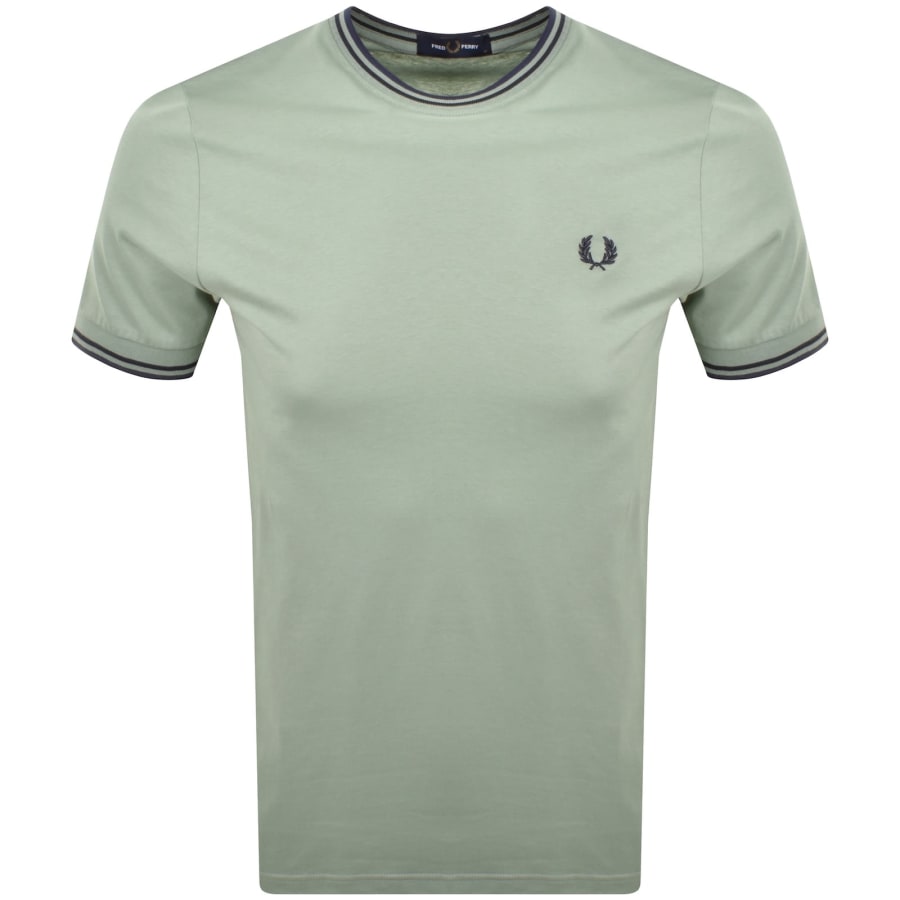 ■FRED PERRY■ Sport Crewneck T-Shirt Coat Green AFPM2511600 Fred Perry Sportswear Embroidered Sweatshirt | Masdings